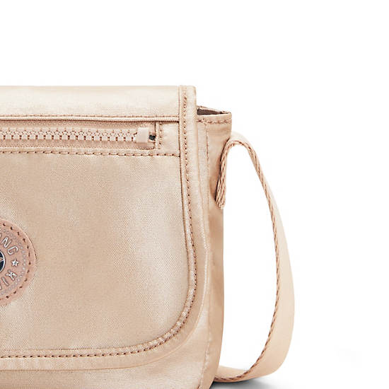 Kipling Sabian Metallic Crossbody Mini Tassen Goud | België 1866RV